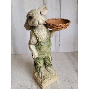 Raz imports Easter Bunny holding basket spring home decor